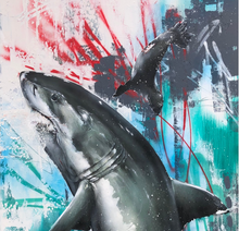 "Chomp" By Brian Hebets, Acrylic and Ink on Canvas
