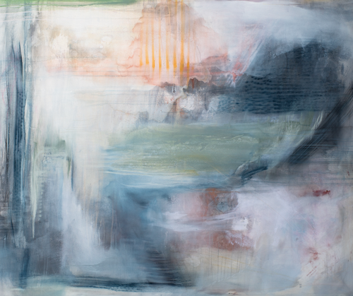 “After the Rain“ By El Lovaas, Mixed Media on Canvas 