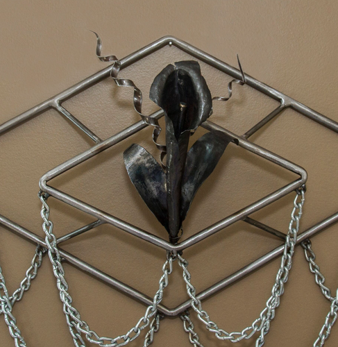 “Calla Lily Diamond” By Maggie Slater, Mild Steel