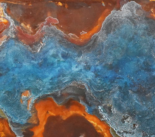 “Chrysalis I” Tobias Tovera, Pigment on Panel