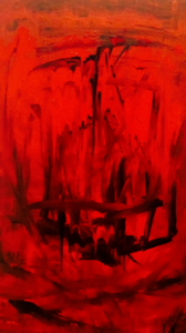 “Red” By Jamie Lawrence, Acrylic on Canvas