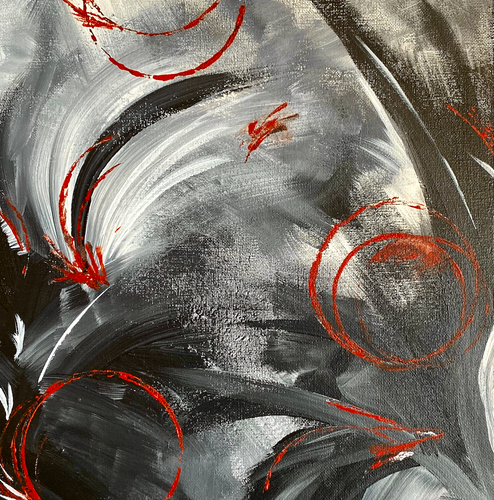 “Night Out” By Georgina Pillai, Acrylic on Canvas