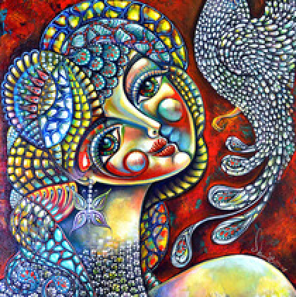 “Hope for Peace” By Jasmin Aldin, Acrylic on Canvas