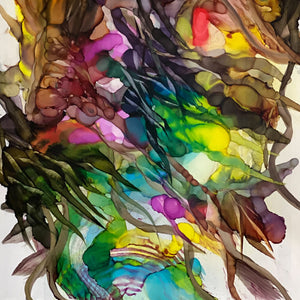 "Take Only What You Need" by Bryant Small, Alcohol Ink on Yupo Paper
