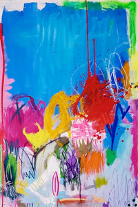 "Libido is My Creative Energy" by Tatiana Carvalho, Mixed Media on Canvas