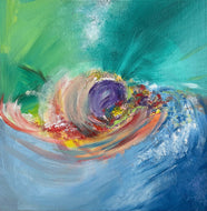 "Paul’s Eye" by Ted Smith, Acrylic on Canvas