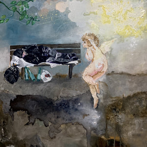 "Garden Angels" by Margaret Gelles, Oils on Canvas