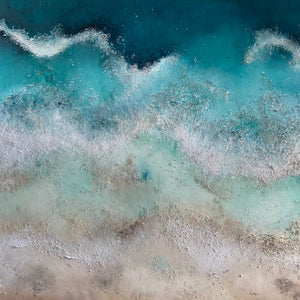 "Above the Sea" by Cristina Torres, Acrylic and Texture on Canvas