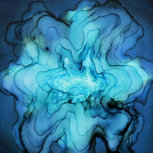 “Vyana II” Tobias Tovera, Pigment on Panel