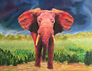 “The Defiant Elephant” By Natalie Cozzi, Archival Matte Paper