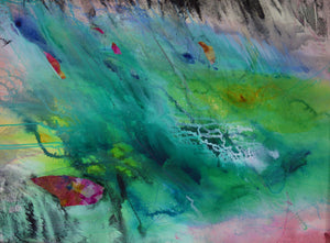 The Dancing Sea by Olivia Alexander, Mixed Media on Canvas