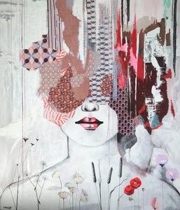 “Unleashed” By Irene Hoff, Mixed Media on Canvas