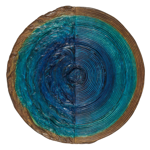 “Intention Wheel Patina” By Laura Anderson, Liquid Metal & Patina