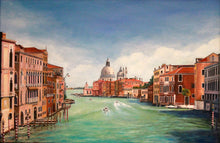 “Day on The Grand Canal”  By Corbett Bear, Oil On Canvas