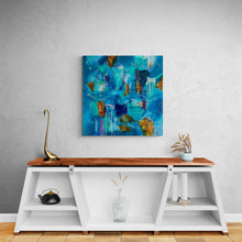 “Sinking Islands”  by Wendy Sinclair, Mixed Media on Canvas