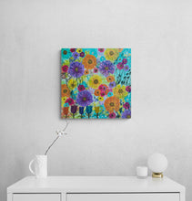 “Luminous Blooms" by Wendy Sinclair, Mixed Media on Canvas