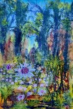 "Bushfire + Rain" by Wendy Sinclair, Mixed Media on Canvas