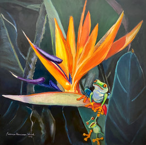 "Tropical" by Rosana Ward, Oil on Canvas