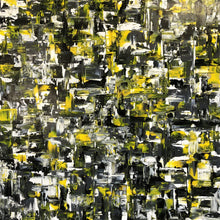 ‘Yellow Traffic” By Olga Chajmova, Acrylic and Varnish on Canvas