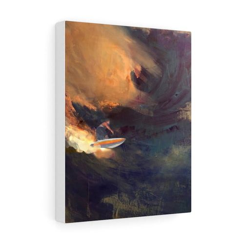 Laguna Beach Surfer at dusk by Louie Tarter Stretched Canvas