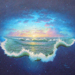 "Pete's Ocean in Space" by Peter Everly, Print on Canvas