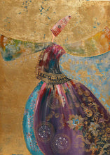 "Samaa Sufi Dance in the Sky” by Atousa Ghahremani, Mixed Media on Canvas