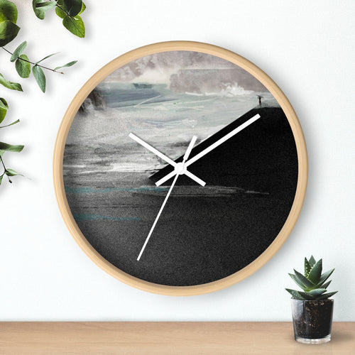 Surfer at Dusk Wall clock