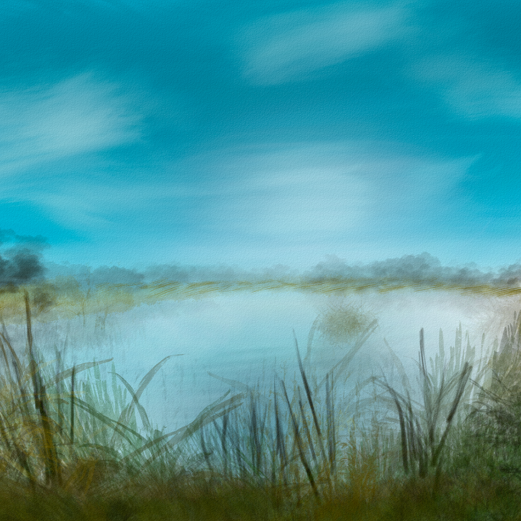 “Laguna Niguel Lake” by Eric Blue, Digital Print on Canvas
