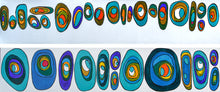 "Punctuation In Plural" Diptych by Brenda Allison, Acrylic on Canvas