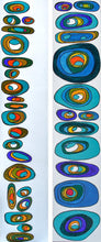 "Punctuation In Plural" Diptych by Brenda Allison, Acrylic on Canvas