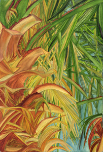 “Caliente Palm” By Sylvia Herrera, On Arches Watercolor Paper