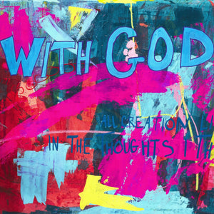 "With God" by Crista Hope, Mixed Media on Paper