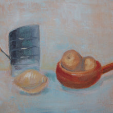 "Still Life with Lemon" by Cynthia Uden, Oil on Canvas