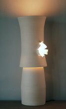 "Lamp with White Clay (Torn)" by Daniel Monroe, Ceramic Scuplture