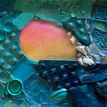 "Salt Creek" Collection : Trash Projex" by Heather Water, Mixed Media on Canvas