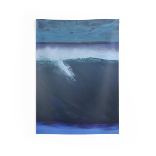 Big Wave Surfer in Dana Point by Louie Tarter Indoor Wall Tapestries