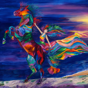 "Night Ride" by Linzi Lynn, Acrylic on Canvas