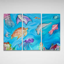 "The Sea Creatures Life" by Fernanda Angulo, Acrylic on Canvas