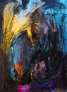 "Apollo" by Gabrielle Benot, Mixed Media on Canvas