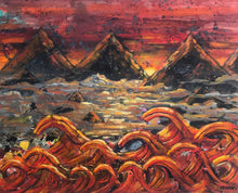 "The Warming Seas" by Nathan Paul Gibbs, Acrylic on Panel with Epoxy