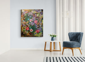 "Combination of Flowers Part 2" by Helena Faitelson, Acrylic on Canvas