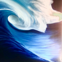 "Blue Dream" by Howard Kirk, Oil on Canvas