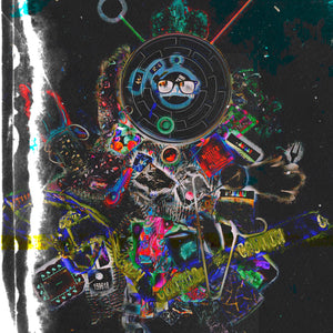 "Space Junk" by Casey LaRios, Mixed Media on Canvas