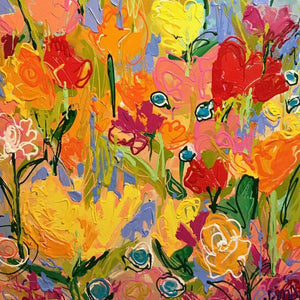 Flower Jazz by Dave Calkins, Acrylic on Canvas