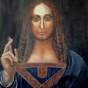 "Jesus" by Inna Makarichev, Oil on Canvas