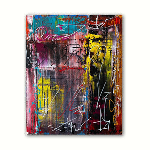 "Urban Graffiti ll" by Jeff Petsche, Acrylic on Canvas