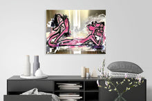 "Life on Pink" by Jorge Algraves, Mixed Media on Aluminum