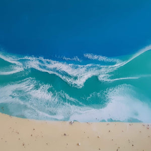 "Laguna Beach" by Peggy Klauss, Mixed Media on Canvas