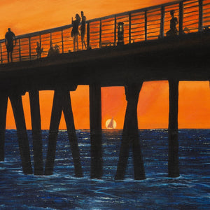 "Pier Delight" by Lynn Beu, Giclee on Canvas