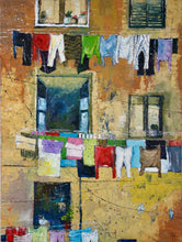 "Beirut Windows" by May Attar, Oil on Canvas